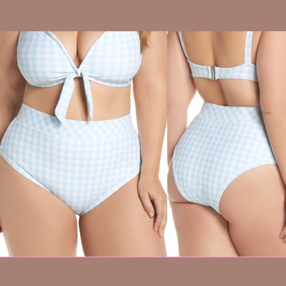 NEW $120 Alpine Butterfly Lover High Waist Bikini Bottoms‎ [PLUS SZ 1X ] - Picture 1 of 8